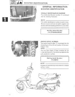 Предварительный просмотр 10 страницы Yamaha XC200T Service Manual