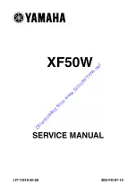 Yamaha XF50W Service Manual preview