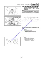 Preview for 122 page of Yamaha XF50W Service Manual