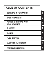 Preview for 5 page of Yamaha XG250 Service Manual