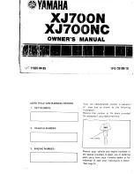 Yamaha XJ700N Owner'S Manual preview