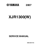 Предварительный просмотр 1 страницы Yamaha XJR1300 2007 Service Manual