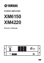 Предварительный просмотр 1 страницы Yamaha XM4220 Owner'S Manual