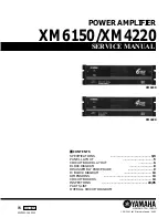 Yamaha XM4220 Service Manual preview