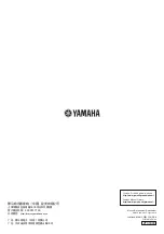 Preview for 43 page of Yamaha XMV4140 Owner'S Manual