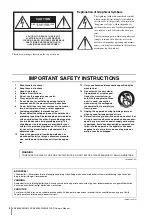 Предварительный просмотр 2 страницы Yamaha XMV8140-D Owner'S Manual