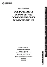 Yamaha XMV8140 Owner'S Manual предпросмотр