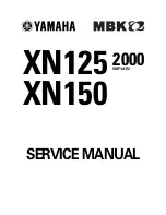 Yamaha XN125 2000 Service Manual preview