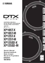 Yamaha XP105T-M Owner'S Manual preview