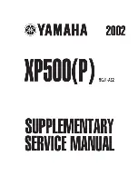 Yamaha XP500 2002 Supplementary Service Manual preview