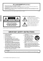 Предварительный просмотр 2 страницы Yamaha XP7000 Manual De Instrucciones