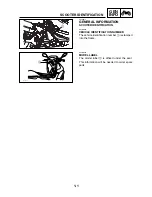 Предварительный просмотр 9 страницы Yamaha XQ125 Service Manual