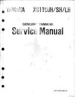 Предварительный просмотр 1 страницы Yamaha XS1100H Service Manual