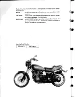 Предварительный просмотр 10 страницы Yamaha XS1100H Service Manual