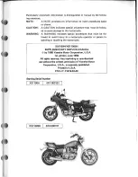 Предварительный просмотр 42 страницы Yamaha XS1100H Service Manual