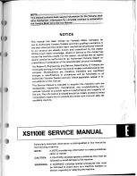 Предварительный просмотр 74 страницы Yamaha XS1100H Service Manual