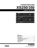 Предварительный просмотр 1 страницы Yamaha XS250 Service Manual