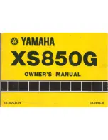 Yamaha XS850G Owner'S Manual preview