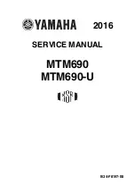 Yamaha XSR MTM690 2016 Service Manual preview