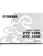Yamaha xt 125 Owner'S Manual preview
