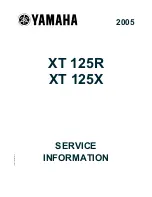 Preview for 1 page of Yamaha XT 125R 2005 Service Information