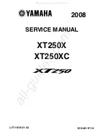 Yamaha XT250X 2008 Service Manual preview