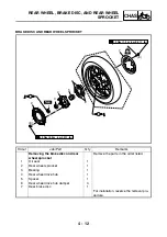 Предварительный просмотр 159 страницы Yamaha XT660 2004 Service Manual