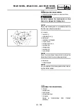 Предварительный просмотр 161 страницы Yamaha XT660 2004 Service Manual