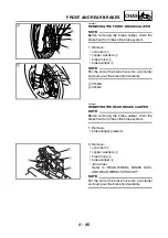 Предварительный просмотр 192 страницы Yamaha XT660 2004 Service Manual