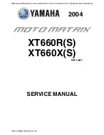 Yamaha XT660R 2004 Service Manual preview