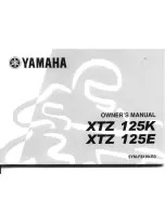 Yamaha XTZ 125K Owner'S Manual preview