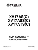 Yamaha XV17ASS(C) Supplementary Service Manual preview