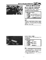 Предварительный просмотр 8 страницы Yamaha XV250G Supplementary Service Manual