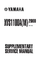 Yamaha XVS1100 2000 Supplementary Service Manual preview