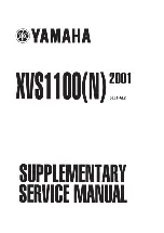 Preview for 1 page of Yamaha XVS1100 2001 Supplementary Service Manual