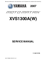 Yamaha XVS1300A 2007 Service Manual preview