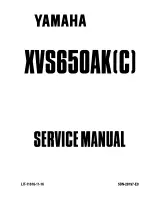 Preview for 2 page of Yamaha XVS650AK 1997 Service Manual