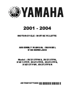 Yamaha XVZ13TFN Assembly Manual предпросмотр