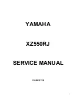 Yamaha XZ550RJ 1982 Service Manual preview