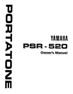 Preview for 2 page of Yamaha yahama PSR - 520 Product Manual