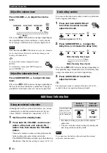 Preview for 10 page of Yamaha YAS-101 Owner'S Manual