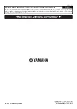 Предварительный просмотр 20 страницы Yamaha YAS-101BL Owner'S Manual