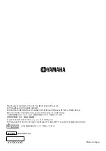 Предварительный просмотр 12 страницы Yamaha YAS-23 Owner'S Manual