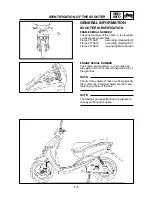 Предварительный просмотр 9 страницы Yamaha YB50 Service Manual