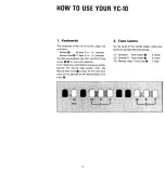 Предварительный просмотр 7 страницы Yamaha YC-10 Owner'S Manual