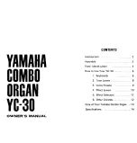 Preview for 2 page of Yamaha YC-30 Owner'S Manual