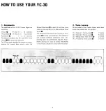 Preview for 7 page of Yamaha YC-30 Owner'S Manual