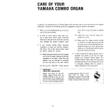 Preview for 14 page of Yamaha YC-30 Owner'S Manual