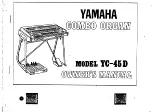 Yamaha YC-45D Owner'S Manual предпросмотр