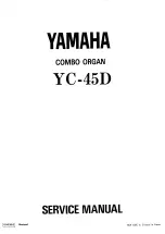 Yamaha YC-45D Service Manual предпросмотр